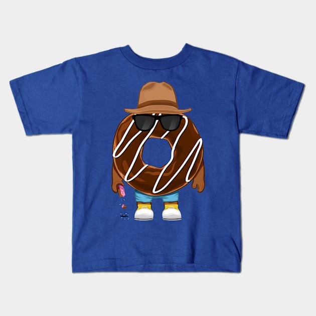 Donut guy Kids T-Shirt by karylnerona